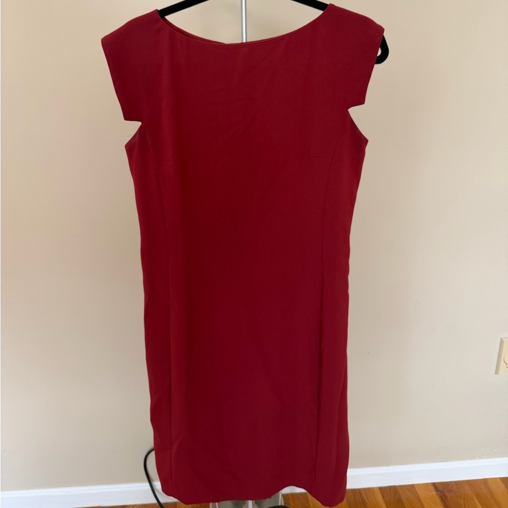 MM Lafleur Classic Red Midi Dress